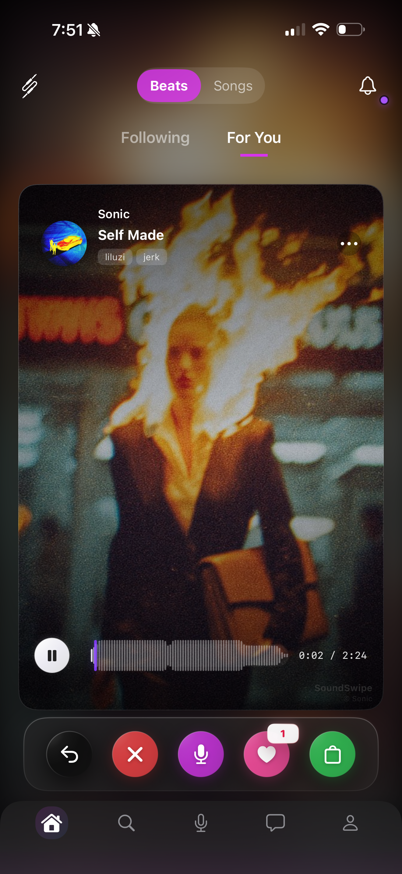 SoundSwipe app preview